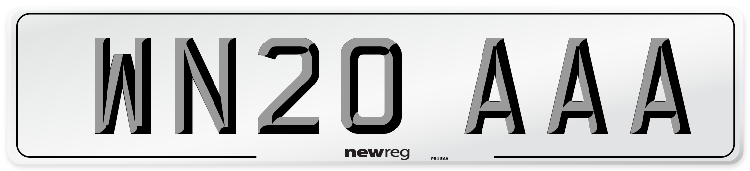 WN20 AAA Number Plate from New Reg